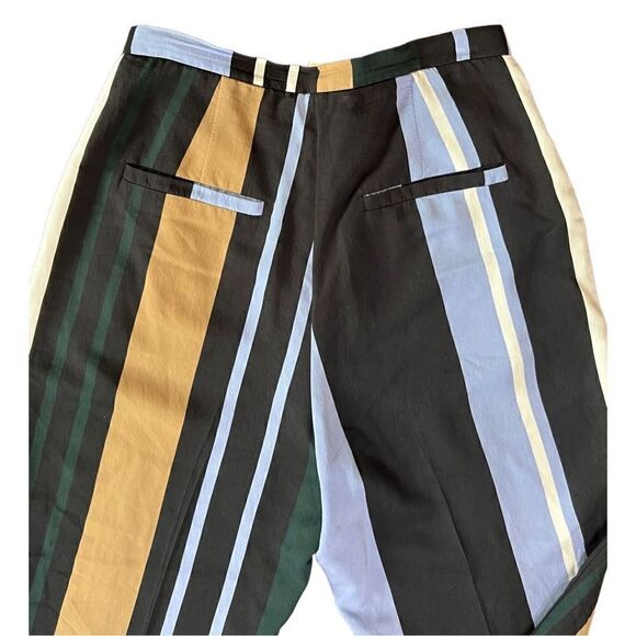 SMARTEEZ Made in Italy Striped Cotton Blend Pant Size 0 - Picture 5 of 8